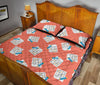 Pattern Print Sudoku Bed Set Quilt-grizzshop