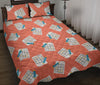 Pattern Print Sudoku Bed Set Quilt-grizzshop