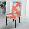 Pattern Print Sudoku Chair Cover-grizzshop