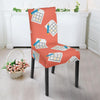 Pattern Print Sudoku Chair Cover-grizzshop