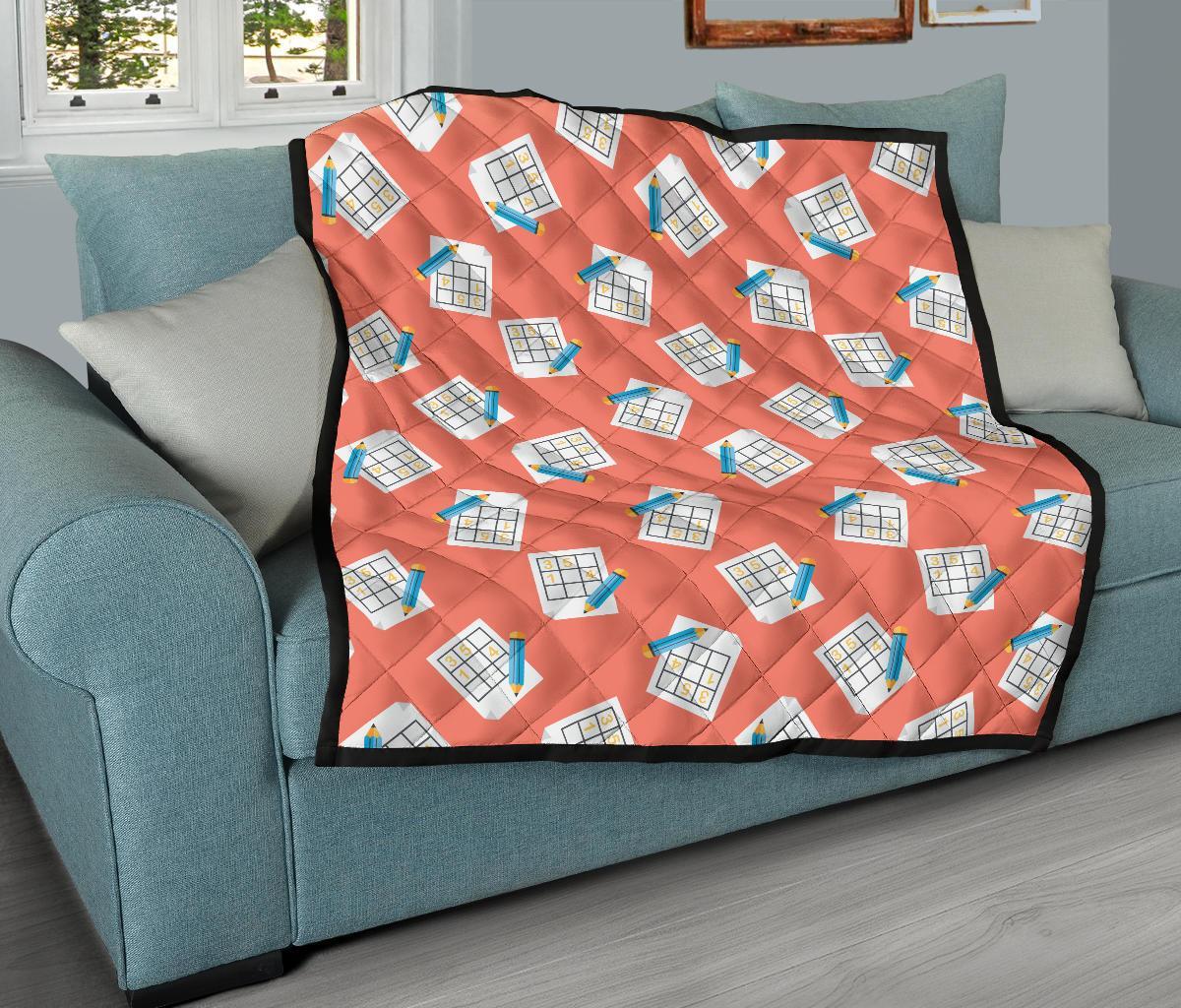 Pattern Print Sudoku Quilt-grizzshop