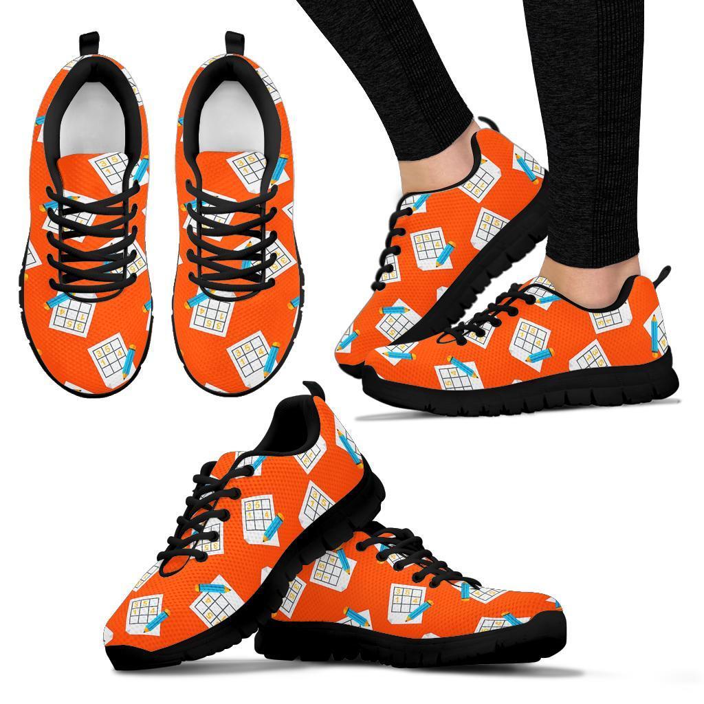 Pattern Print Sudoku Sneaker Shoes For Men Women-grizzshop