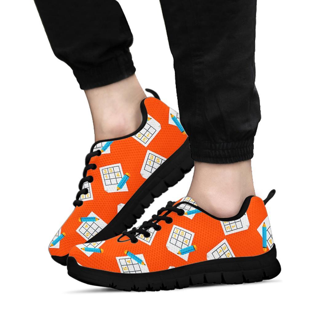 Pattern Print Sudoku Sneaker Shoes For Men Women-grizzshop