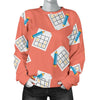 Pattern Print Sudoku Women's Sweatshirt-grizzshop