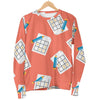 Pattern Print Sudoku Women's Sweatshirt-grizzshop