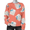 Pattern Print Sudoku Women's Sweatshirt-grizzshop