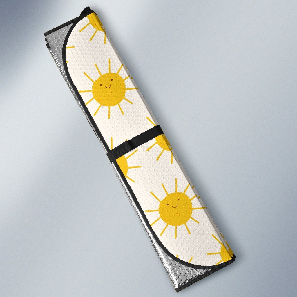 Pattern Print Sun Car Sun Shade-grizzshop