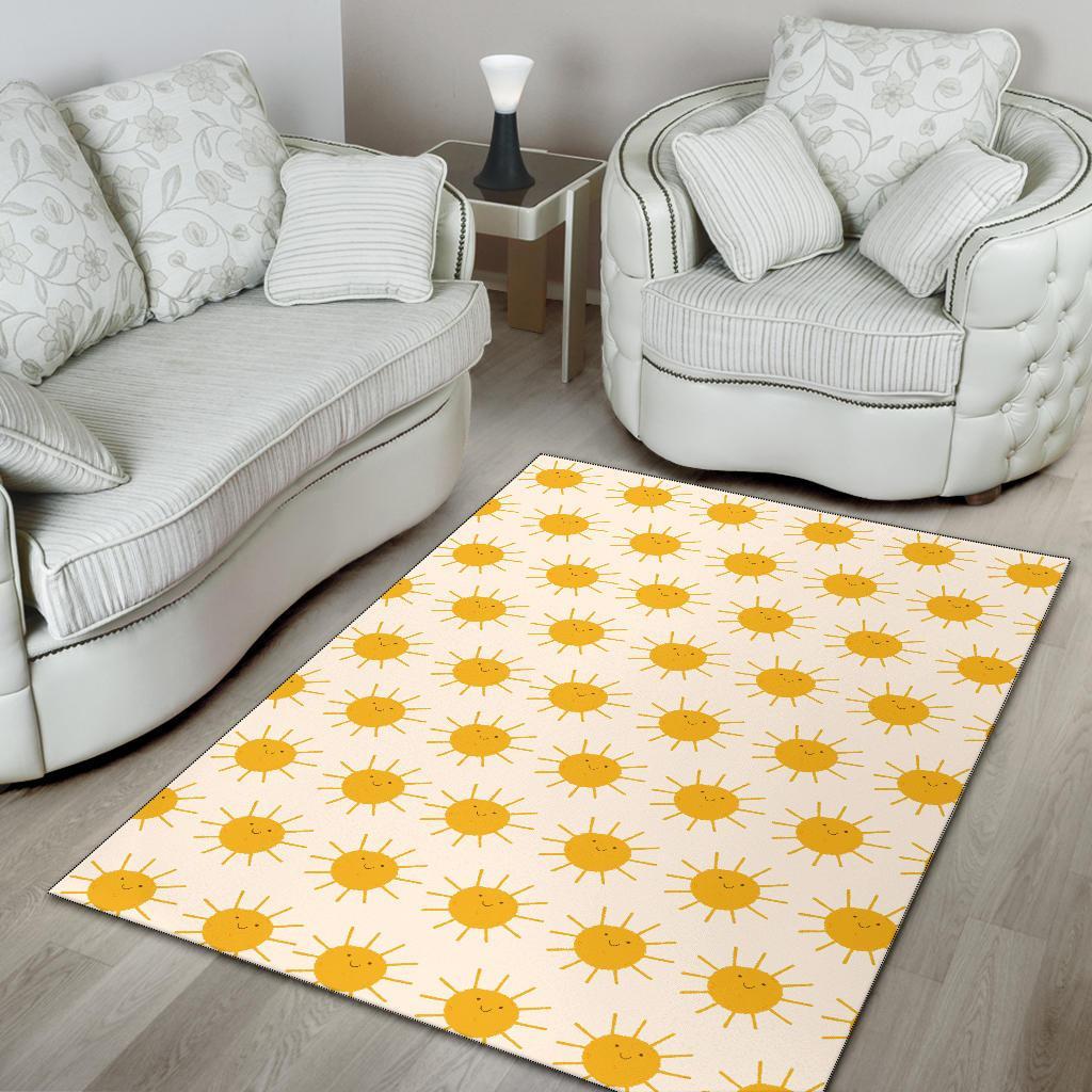 Pattern Print Sun Floor Mat-grizzshop