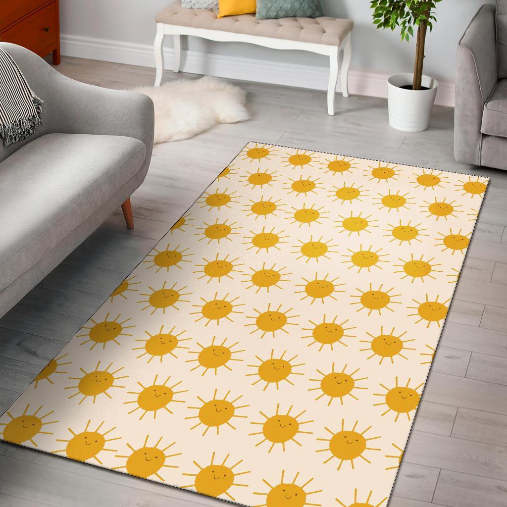 Pattern Print Sun Floor Mat-grizzshop