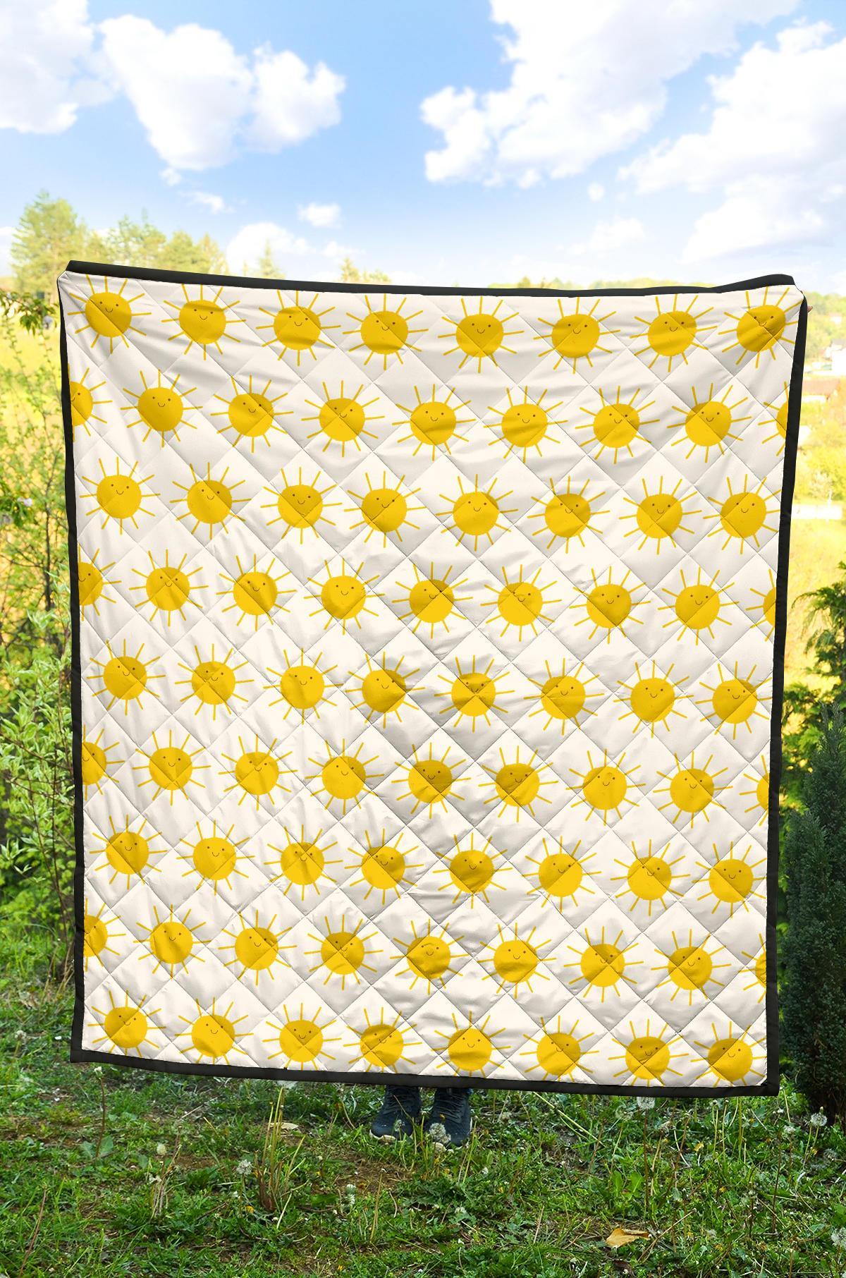 Pattern Print Sun Quilt-grizzshop