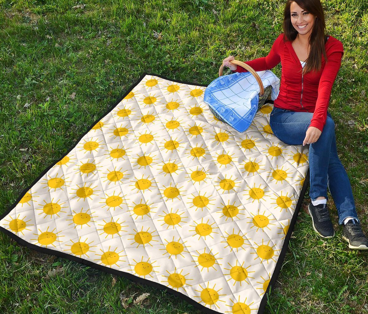 Pattern Print Sun Quilt-grizzshop