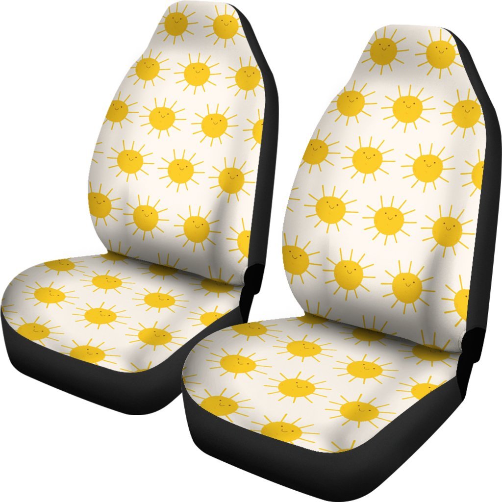 Pattern Print Sun Universal Fit Car Seat Covers-grizzshop