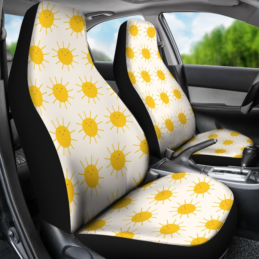 Pattern Print Sun Universal Fit Car Seat Covers-grizzshop