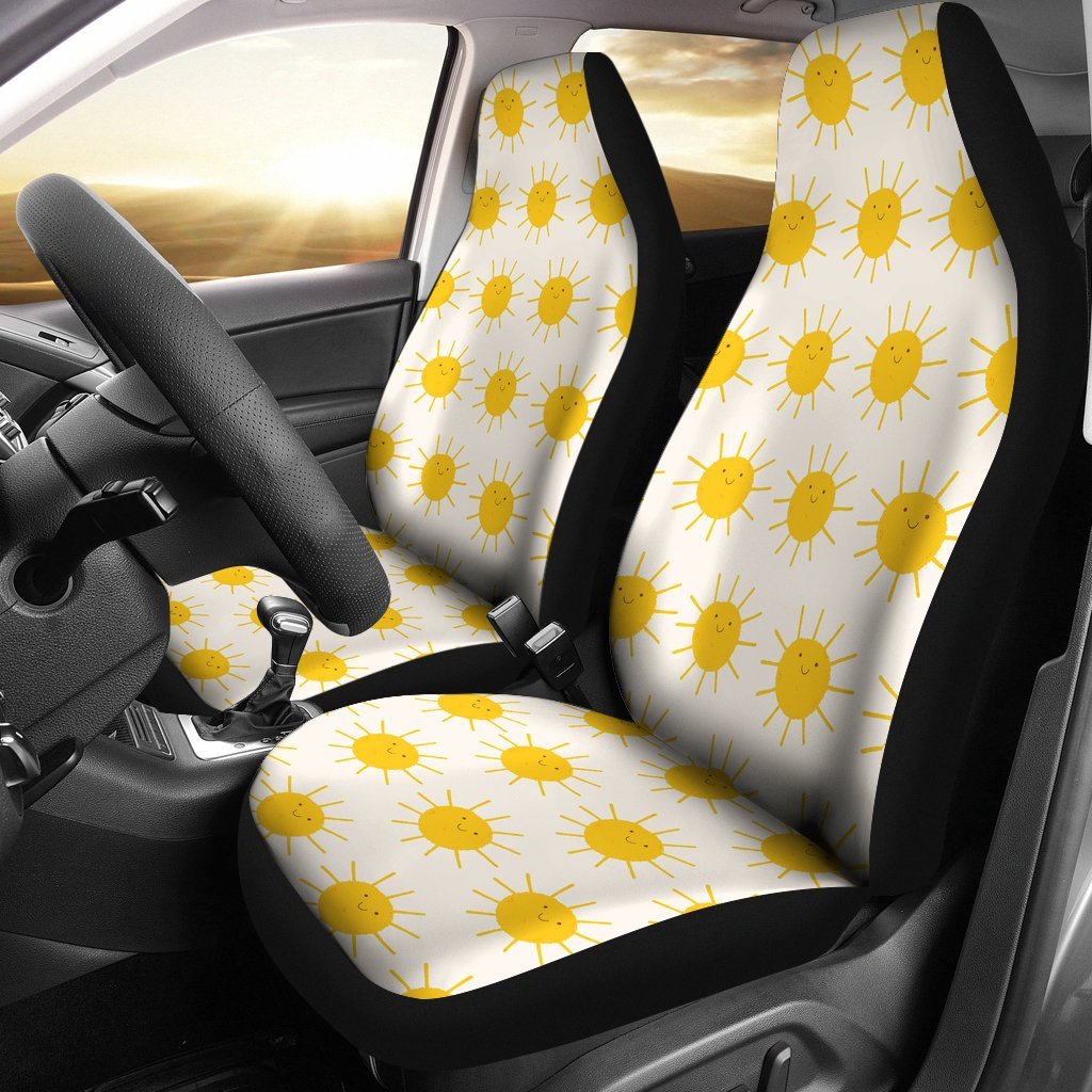 Pattern Print Sun Universal Fit Car Seat Covers-grizzshop