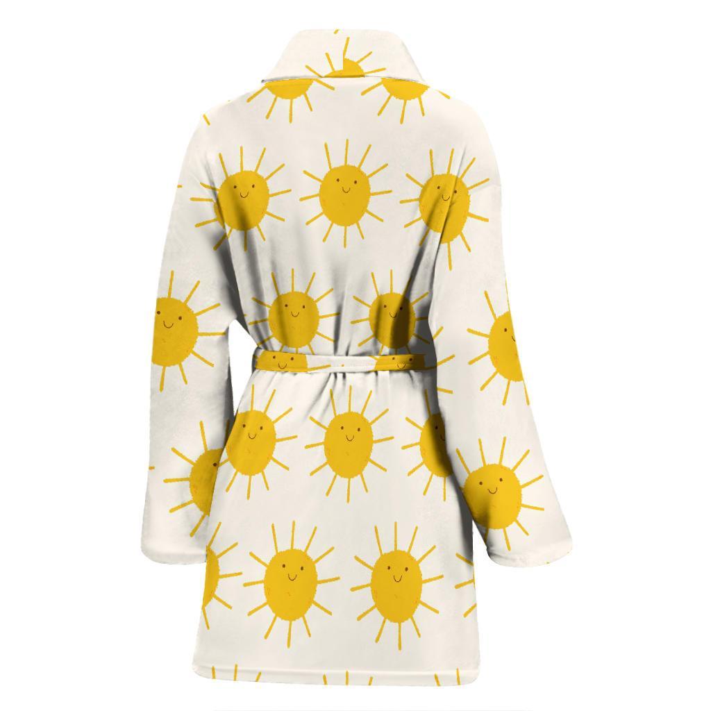 Pattern Print Sun Women Long Robe-grizzshop