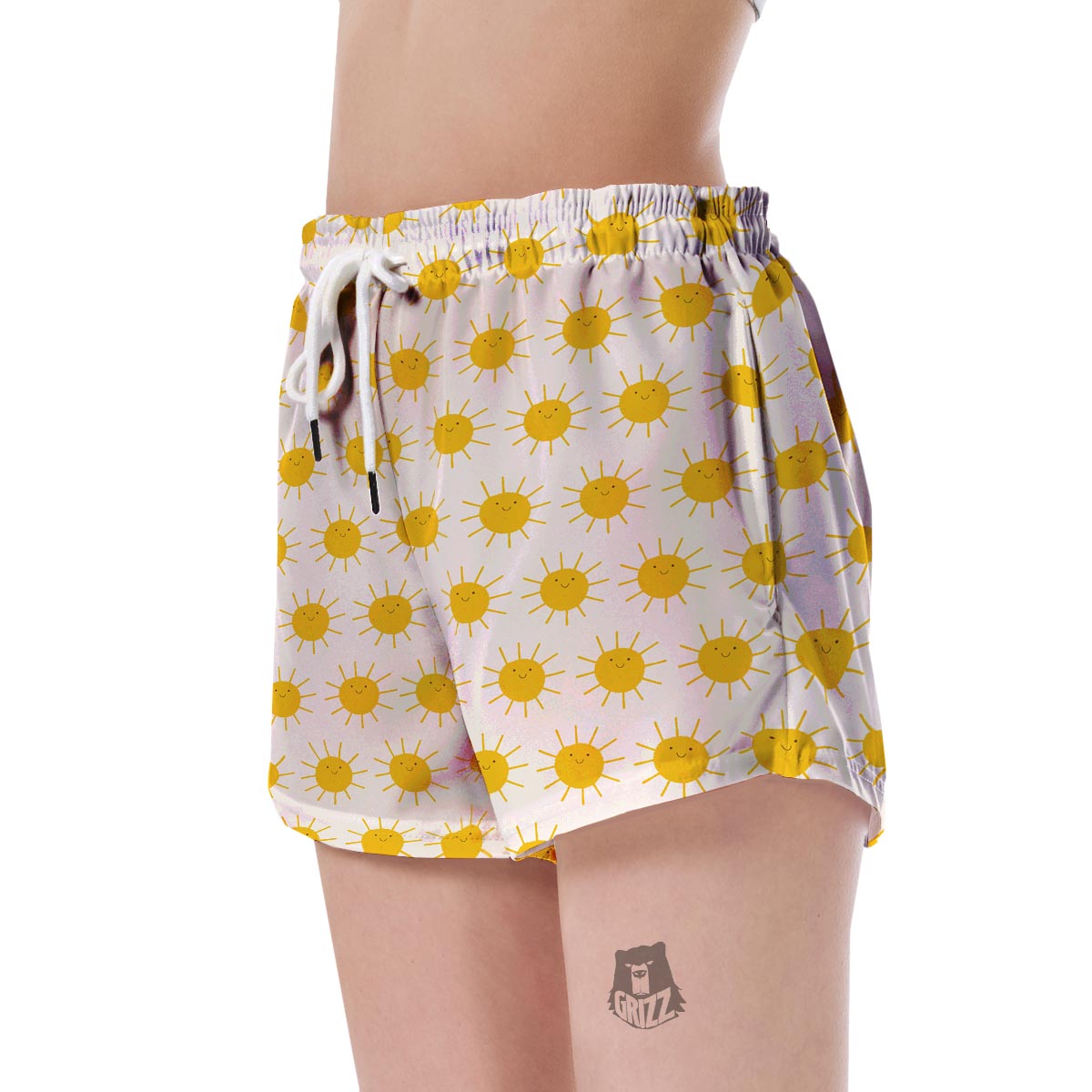 Pattern Print Sun Women's Shorts-grizzshop
