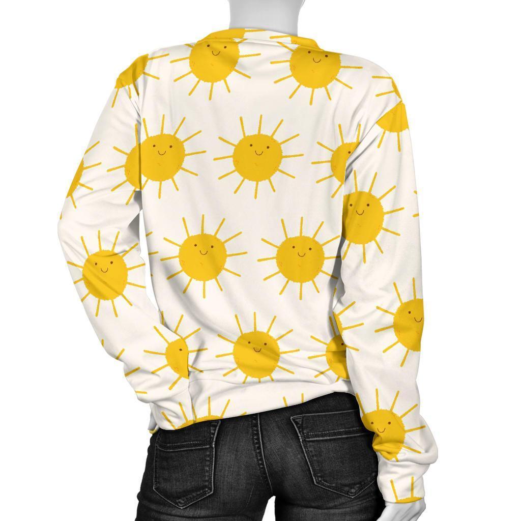 Pattern Print Sun Women's Sweatshirt-grizzshop