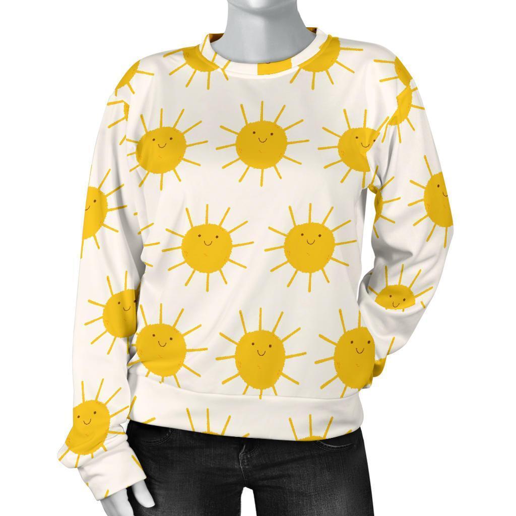 Pattern Print Sun Women's Sweatshirt-grizzshop