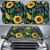 Pattern Print Sunflower Cartoon Car Sun Shade-grizzshop