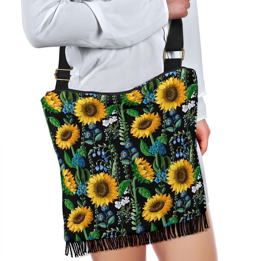 Pattern Print Sunflower Cartoon Crossbody bags-grizzshop