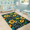 Pattern Print Sunflower Cartoon Floor Mat-grizzshop