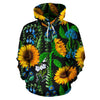 Pattern Print Sunflower Cartoon Men Women Pullover Hoodie-grizzshop