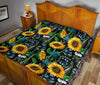 Pattern Print Sunflower Cartoon Quilt-grizzshop