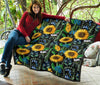 Pattern Print Sunflower Cartoon Quilt-grizzshop