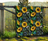 Pattern Print Sunflower Cartoon Quilt-grizzshop