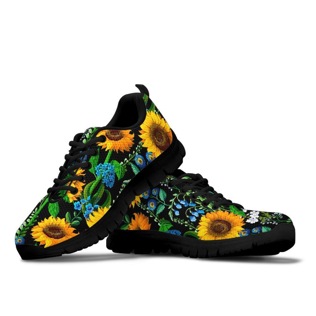 Pattern Print Sunflower Cartoon Sneaker Shoes For Men Women-grizzshop