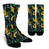 Pattern Print Sunflower Cartoon Unisex Crew Socks-grizzshop