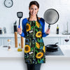 Pattern Print Sunflower Cartoon Women's Apron-grizzshop