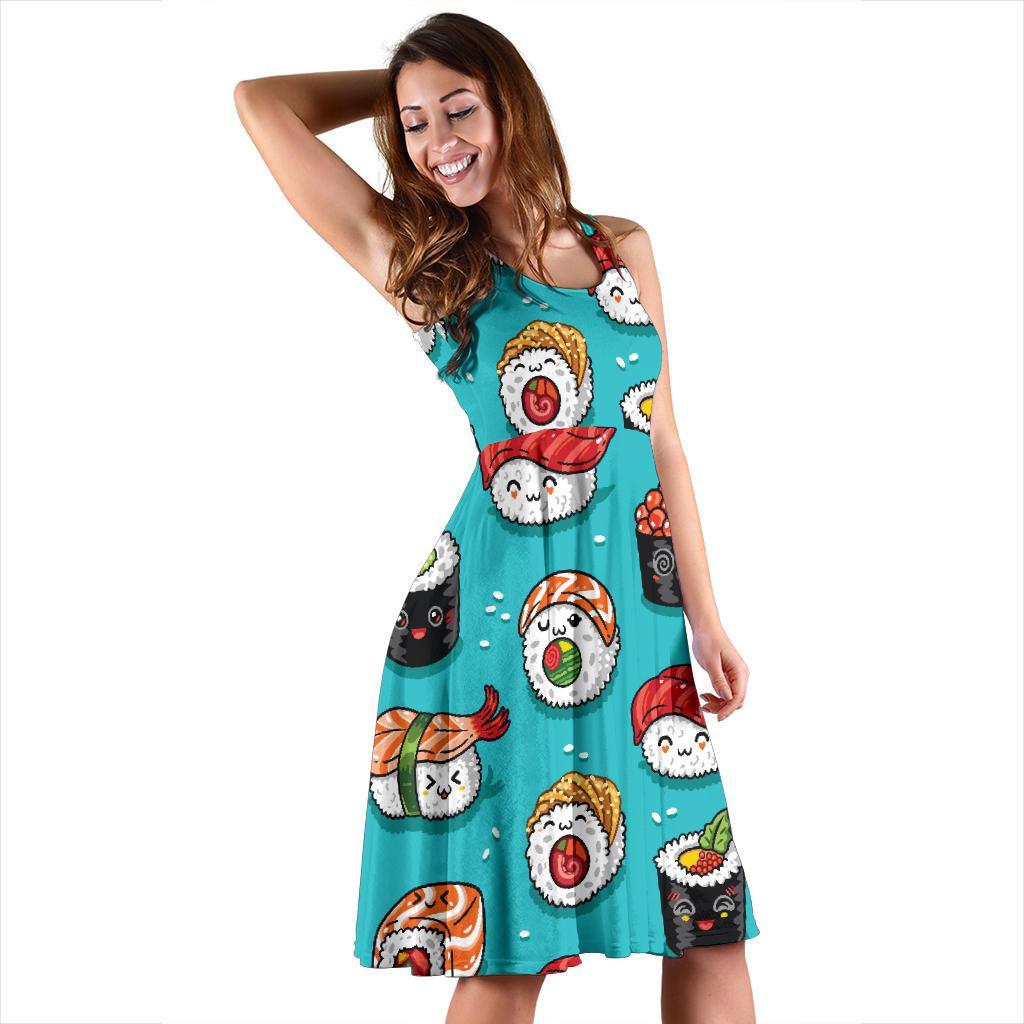Pattern Print Sushi Dress-grizzshop