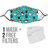 Pattern Print Sushi Face Mask-grizzshop