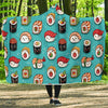 Pattern Print Sushi Hooded Blanket-grizzshop