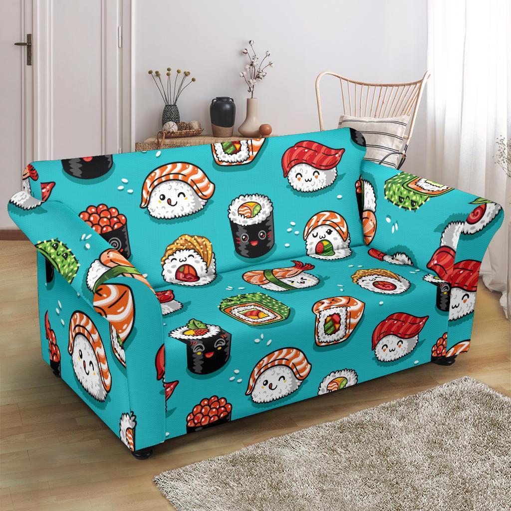 Pattern Print Sushi Loveseat Cover-grizzshop