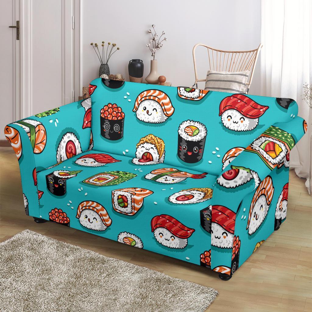 Pattern Print Sushi Loveseat Cover-grizzshop