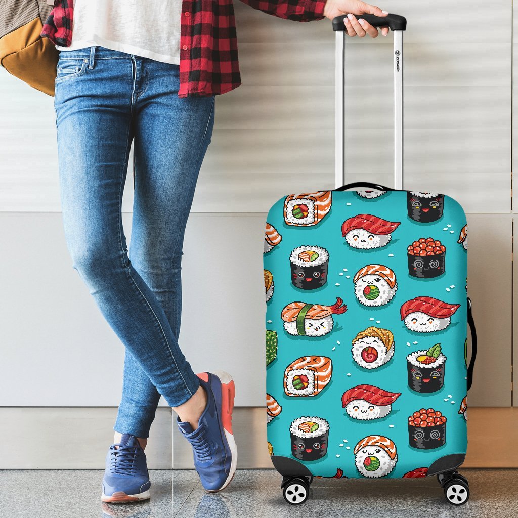 Pattern Print Sushi Luggage Cover Protector-grizzshop