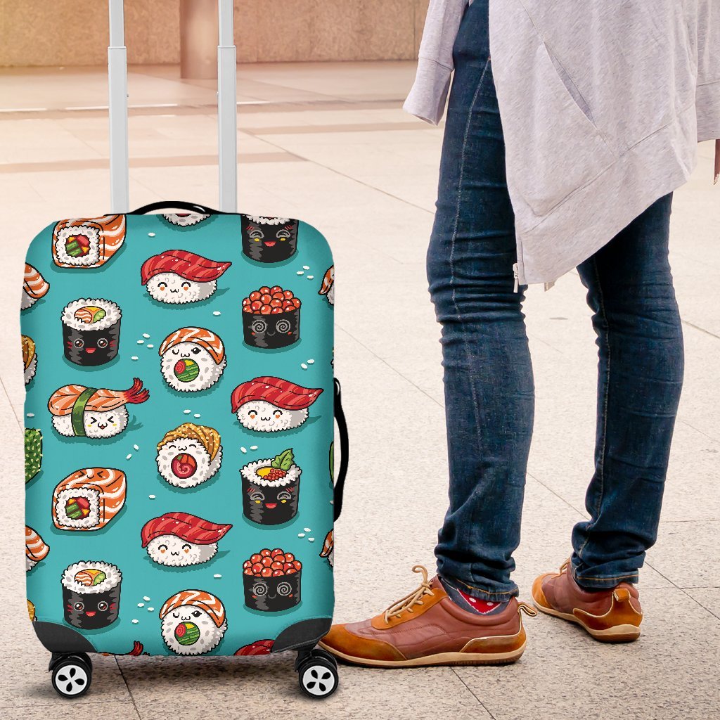 Pattern Print Sushi Luggage Cover Protector-grizzshop