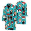 Pattern Print Sushi Men Long Robe-grizzshop