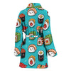 Pattern Print Sushi Pattern Print Women Long Robe-grizzshop