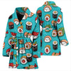 Pattern Print Sushi Pattern Print Women Long Robe-grizzshop