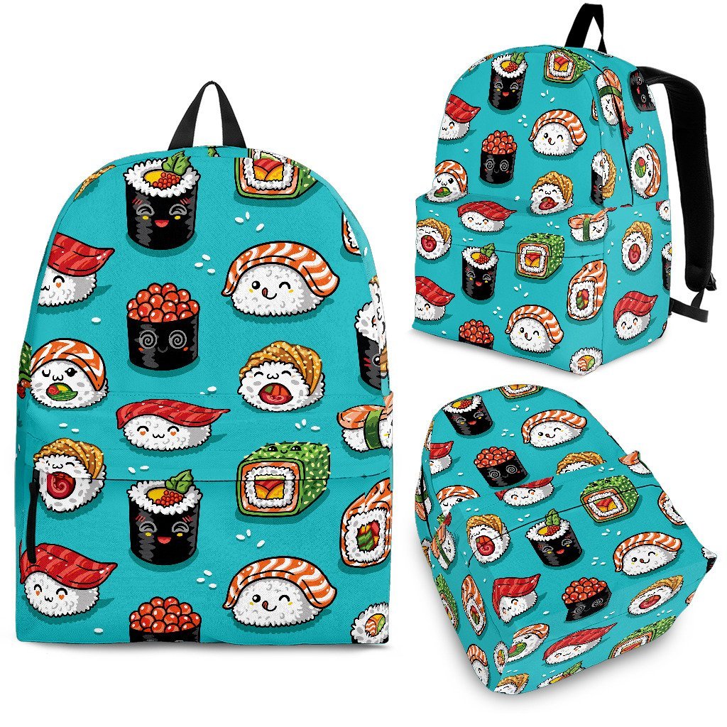 Pattern Print Sushi Premium Backpack-grizzshop