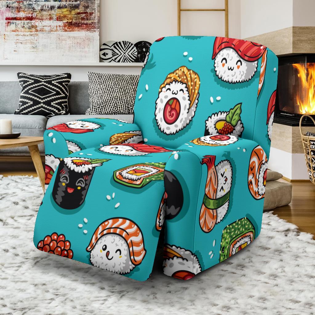 Pattern Print Sushi Recliner Cover-grizzshop