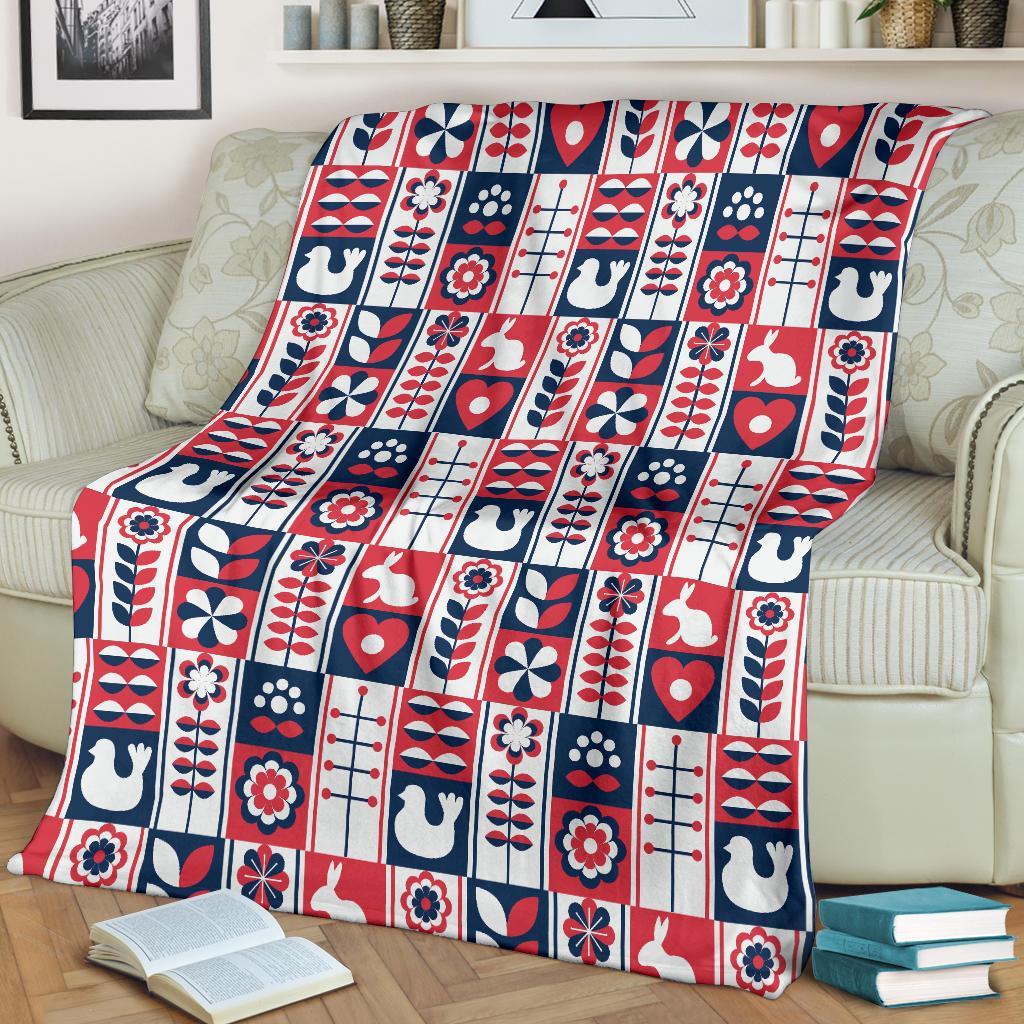 Pattern Print Swedish Blanket-grizzshop