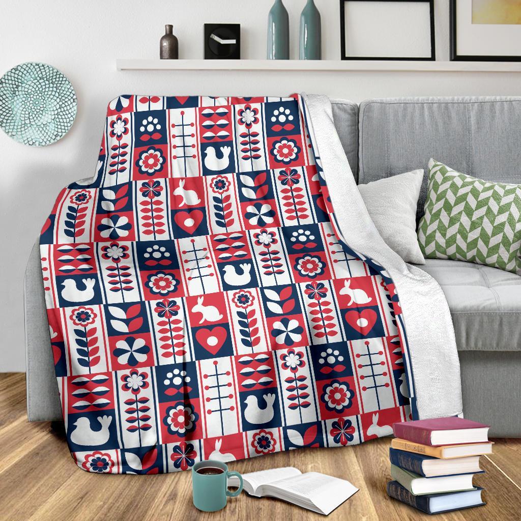 Pattern Print Swedish Blanket-grizzshop