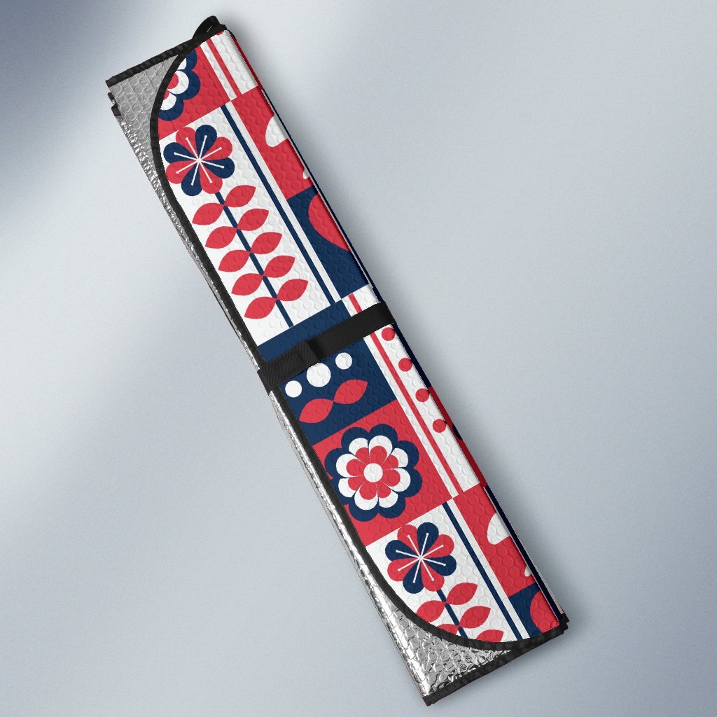 Pattern Print Swedish Car Sun Shade-grizzshop