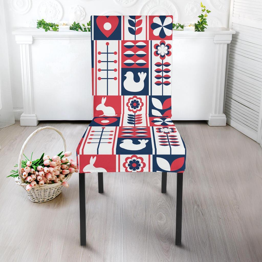 Pattern Print Swedish Chair Cover-grizzshop