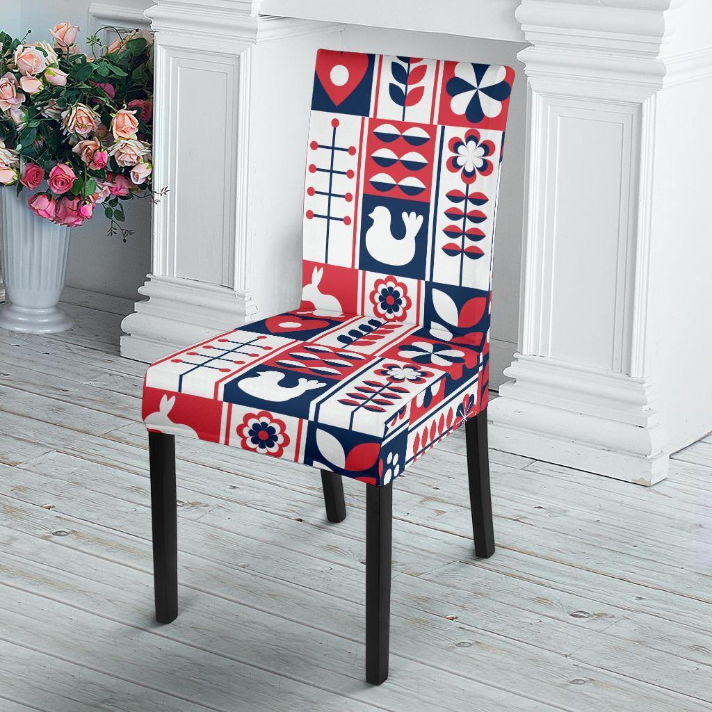 Pattern Print Swedish Chair Cover-grizzshop