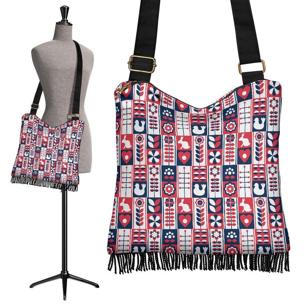 Pattern Print Swedish Crossbody bags-grizzshop